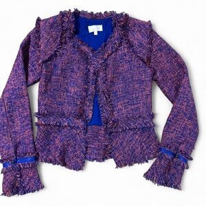 Alexis Tweed Fringe Jacket - M
